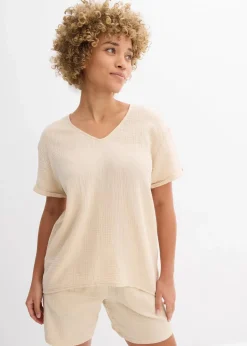 Damen bonprix Bekleidung·Jacken & Mäntel|Blusen & Tuniken|Shirt-Tunika aus softem Musselin