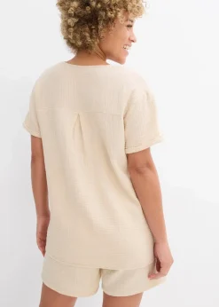 Damen bonprix Bekleidung·Jacken & Mäntel|Blusen & Tuniken|Shirt-Tunika aus softem Musselin