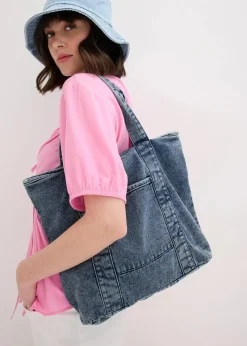 Clearance Shopper aus Denim Damen Taschen