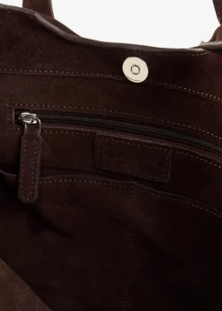 Online Shopper aus Veloursleder Damen Taschen