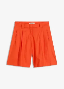 Damen bonprix Bekleidung·Outdoorbekleidung|Bekleidung·Kleider|Shorts aus leichtem Leinen-Mix