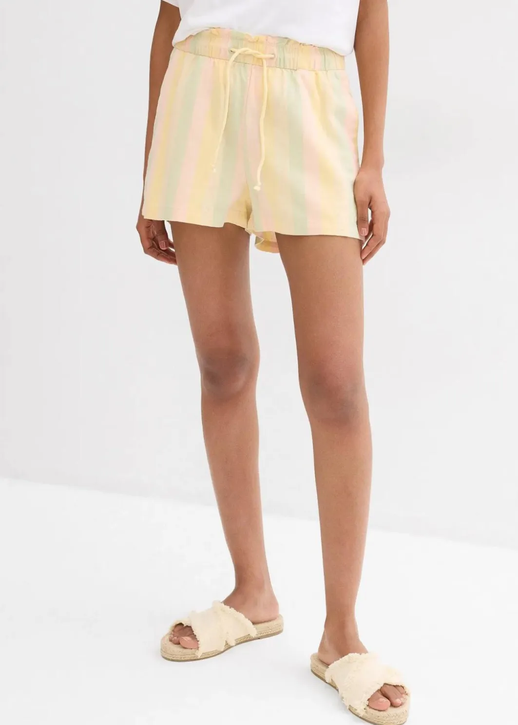 Shorts aus luftigem Leinen-Mix Damen Shorts|Hosen