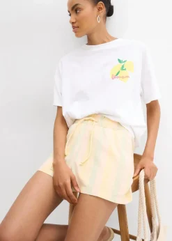 Shorts aus luftigem Leinen-Mix Damen Shorts|Hosen