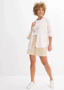 Damen bonprix Hosen|Shorts|Shorts aus Musselin