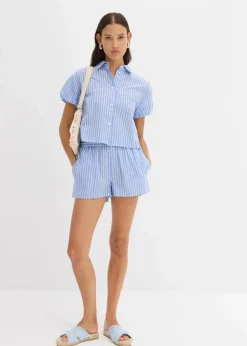Damen bonprix Hosen|Shorts|Shorts aus reiner Baumwolle