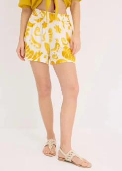 Online Shorts aus strukturierter Viskose Damen Bekleidung·Outdoorbekleidung|Bekleidung·Kleider