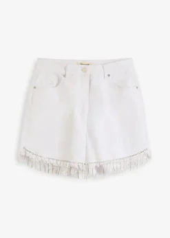 Damen bonprix Shorts|Hosen|Shorts mit Kettendetail