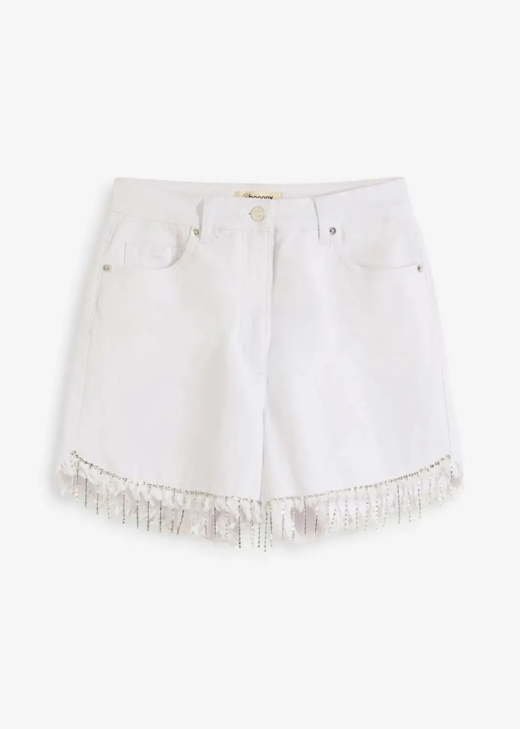 Damen bonprix Shorts|Hosen|Shorts mit Kettendetail