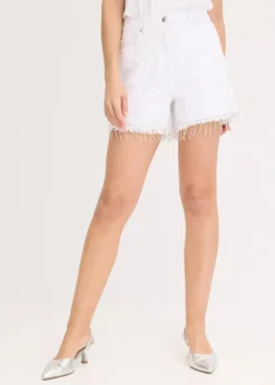 Damen bonprix Shorts|Hosen|Shorts mit Kettendetail