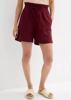 Damen bonprix Hosen|Shorts|Shorts mit Leinen