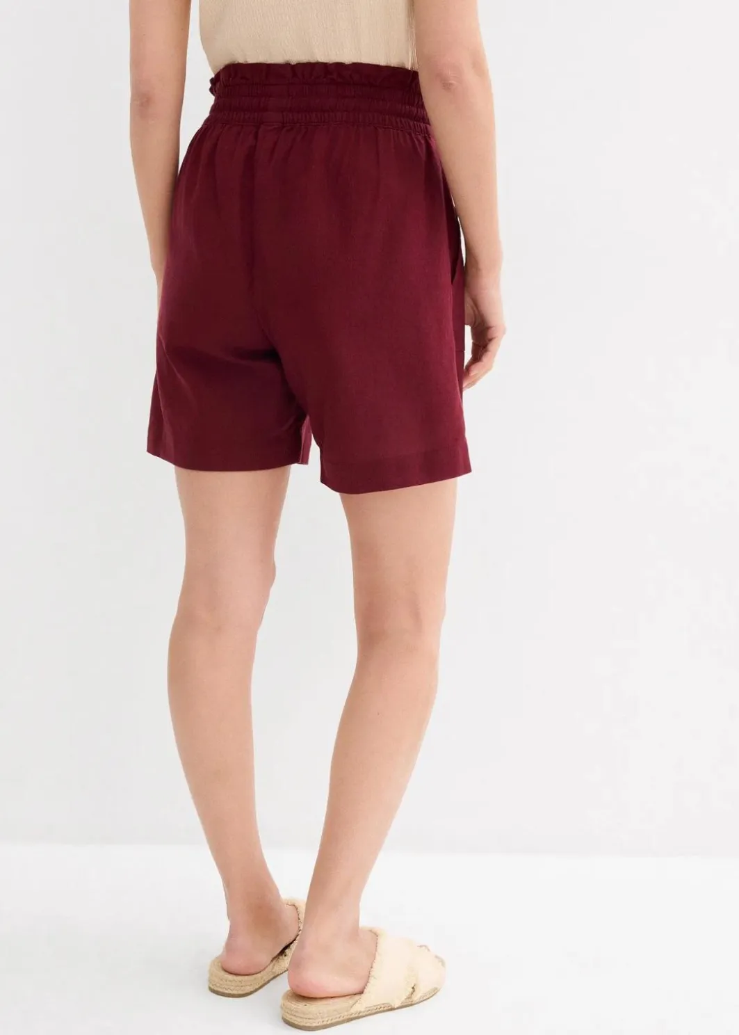 Damen bonprix Hosen|Shorts|Shorts mit Leinen