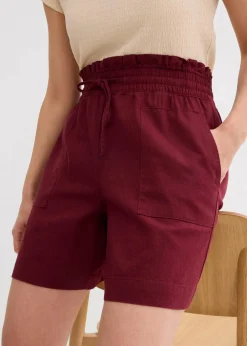 Damen bonprix Hosen|Shorts|Shorts mit Leinen