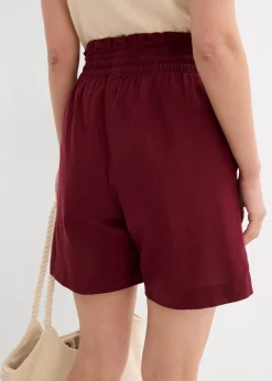 Damen bonprix Hosen|Shorts|Shorts mit Leinen