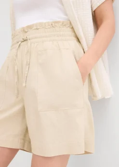 Damen bonprix Bekleidung·Outdoorbekleidung|Bekleidung·Kleider|Shorts mit Leinen