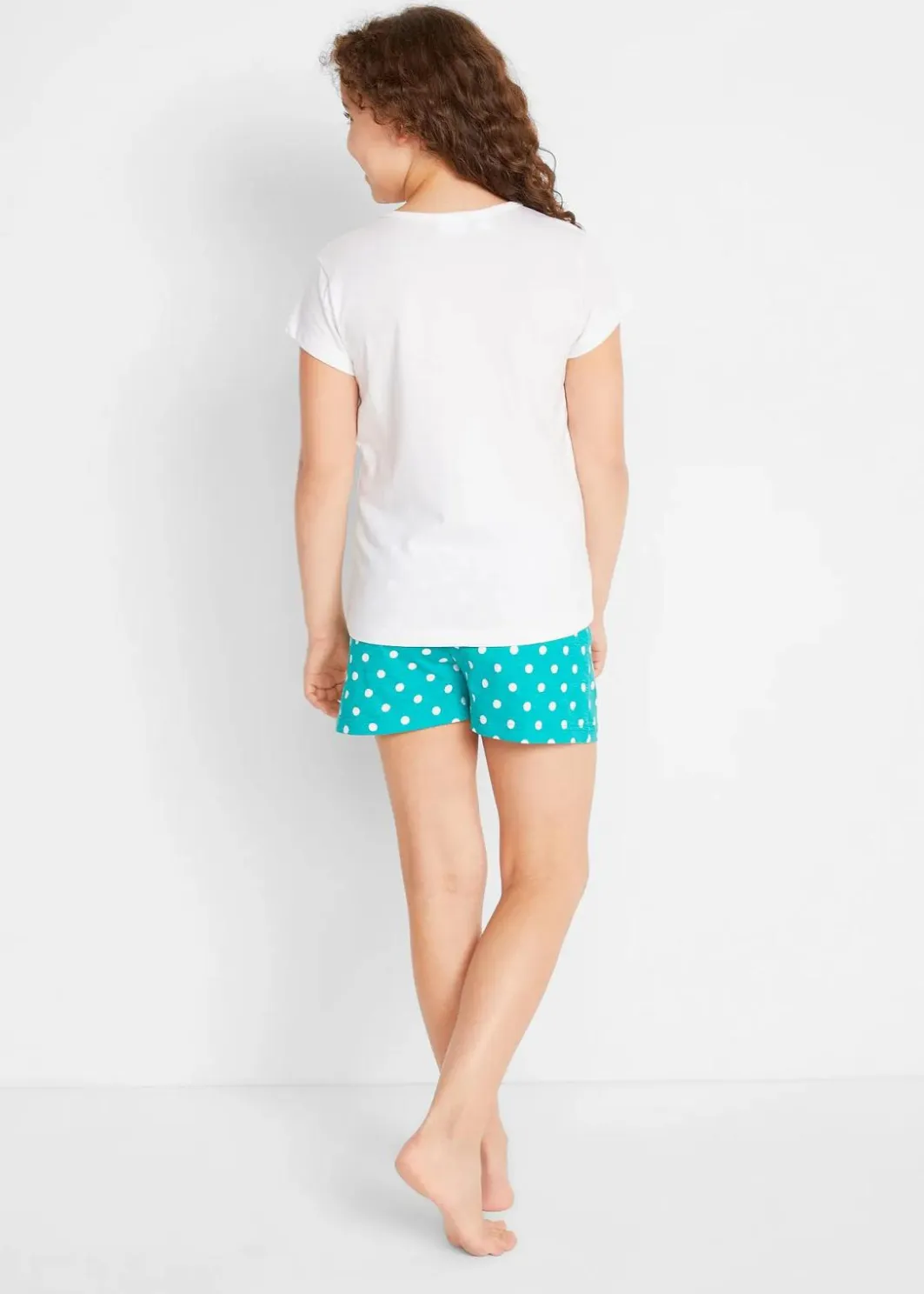 Clearance Shorty aus reiner Baumwolle mit kurzen Ärmeln (4-tlg. Set) Kinder Mädchen·Nachtwäsche