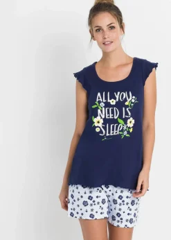 Clearance Shorty aus reiner Baumwolle Damen Wäsche·Nachtwäsche|Nachtwäsche