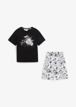 Kinder bonprix Jungen·Nachtwäsche|Shorty aus reiner Baumwolle (2-tlg. Set)