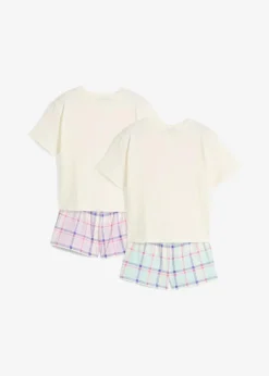 Kinder bonprix Mädchen·Nachtwäsche|Shorty aus reiner Bio-Baumwolle (4-tlg. Set)