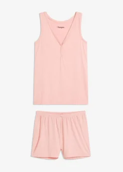 Damen bonprix Nachhaltigere Materialien|Nachtwäsche|Shorty aus weicher Rippe