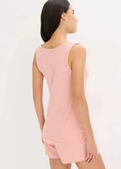 Damen bonprix Nachhaltigere Materialien|Nachtwäsche|Shorty aus weicher Rippe