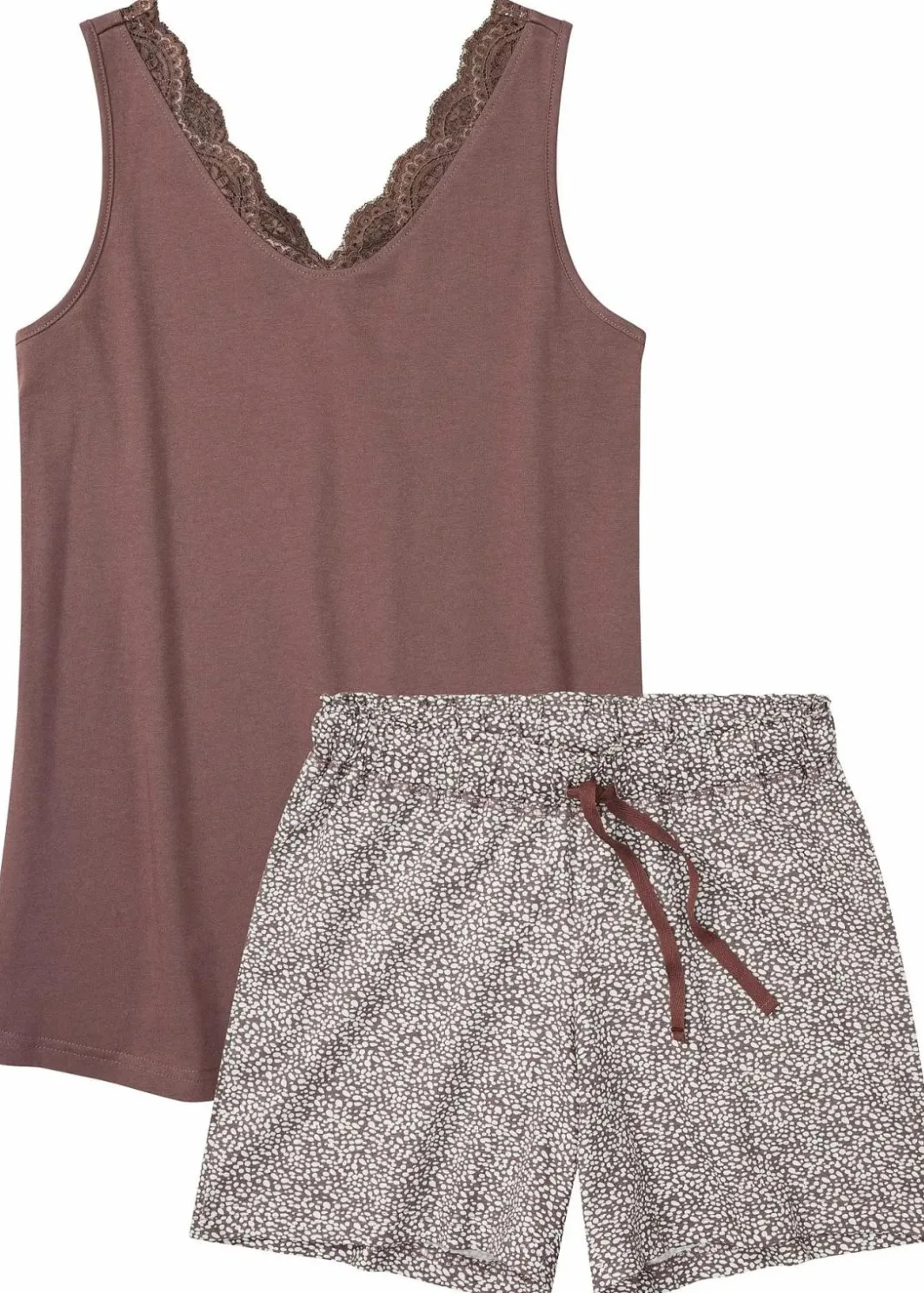 Outlet Shorty mit feiner Spitze Damen Wäsche·Nachtwäsche|Nachhaltigere Materialien