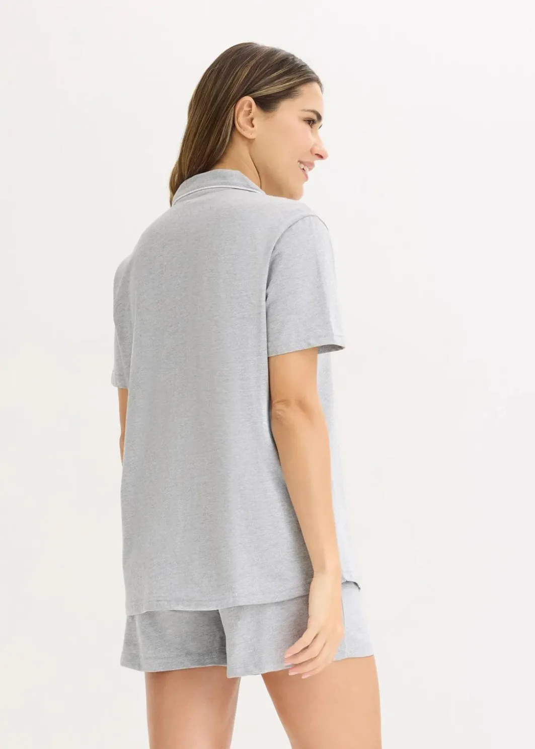 Damen bonprix Wäsche·Basics|Wäsche·Nachtwäsche|Shorty mit Knopfleiste
