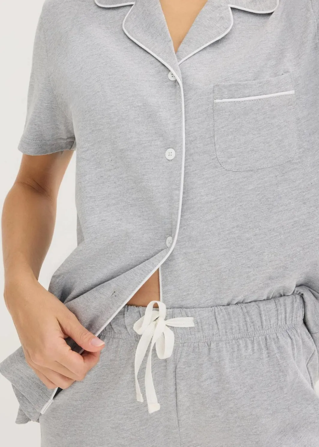 Damen bonprix Wäsche·Basics|Wäsche·Nachtwäsche|Shorty mit Knopfleiste