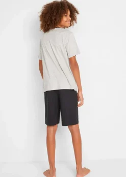 Kinder bonprix Jungen·Nachtwäsche|Shorty mit weicher Baumwolle (4-tlg. Set)