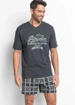 Discount Shorty (2-tlg. Set) Herren Pyjamas|Große Größen