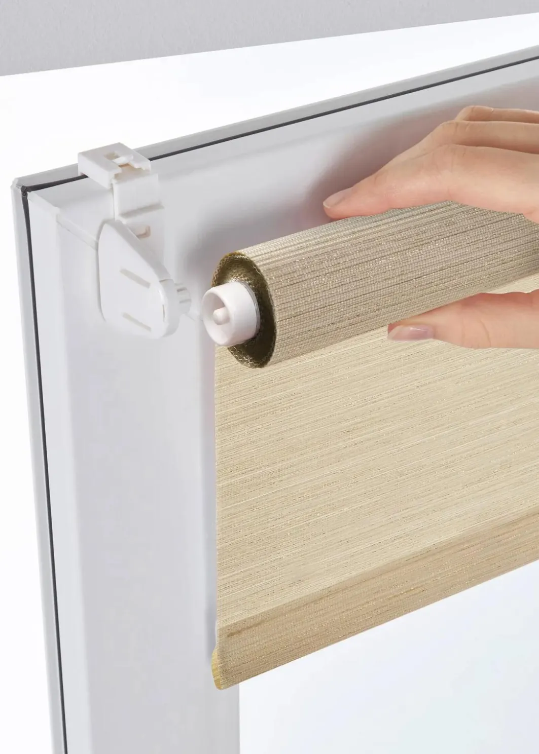 Outlet Sichtschutzrollo mit Glanzstruktur Rollos