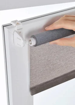 Outlet Sichtschutzrollo mit melierter Struktur Rollos