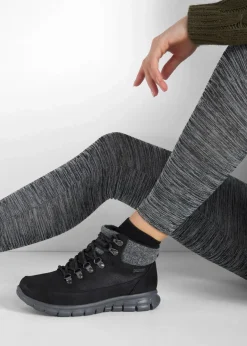Damen Skechers High Heels|Gefütterte Winterschuhe|Boot