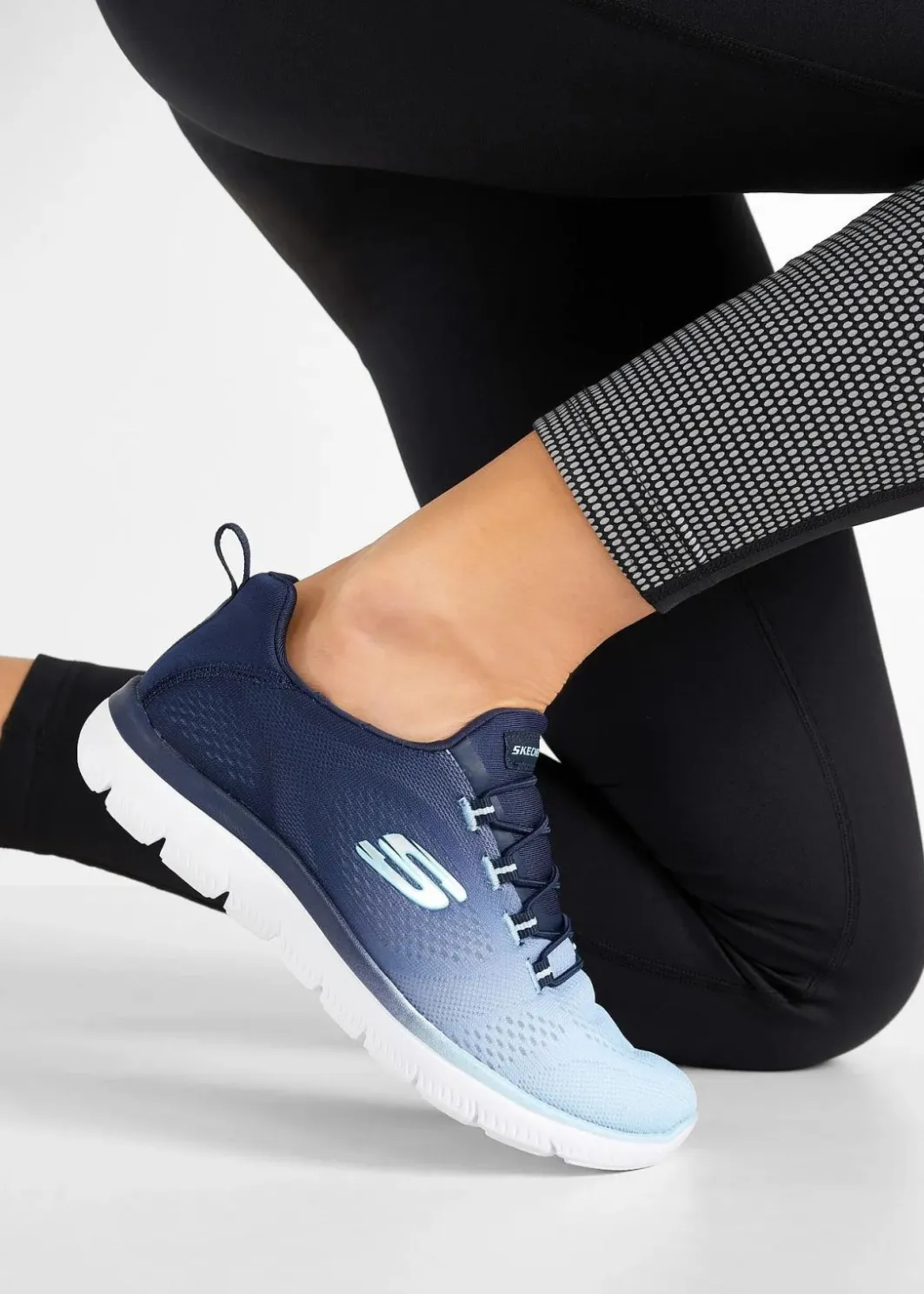 Damen Skechers High Heels|Komfortschuhe|Komfort-Sneaker mit Memory Foam