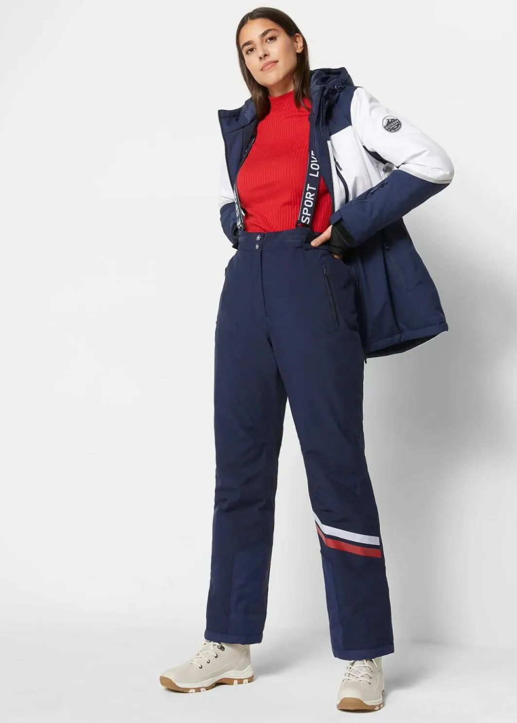 Online Ski Funktions-Thermohose mit abnehmbaren Trägern, wasserdicht Damen Bekleidung·Jumpsuits|Bekleidung·Sweat