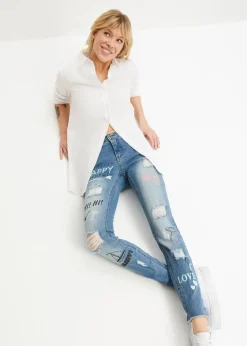 Damen bonprix Bekleidung·Shirts & Tops|Jeans|Skinny Jeans Mid Waist