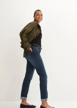Outlet Skinny Jeans Mid Waist, Bequembund Damen Jeans|Kurzgrößen