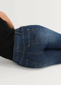 Damen bonprix Kurzgrößen|Bekleidung·Shirts & Tops|Skinny Jeans Mid Waist, Bequembund