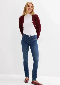 Best Skinny Jeans Mid Waist, Bio Baumwolle Damen Jeans|Kurzgrößen