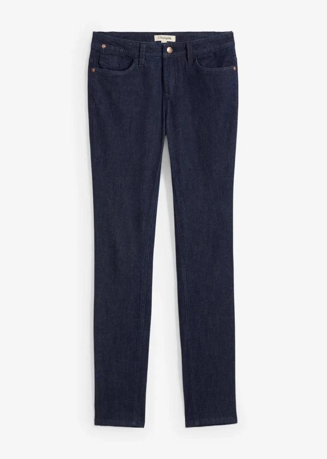 Damen bonprix Jeans|Kurzgrößen|Skinny Jeans Mid Waist, Bio Baumwolle