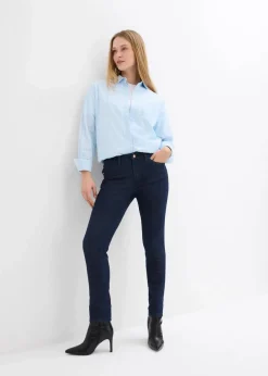 Damen bonprix Jeans|Kurzgrößen|Skinny Jeans Mid Waist, Bio Baumwolle
