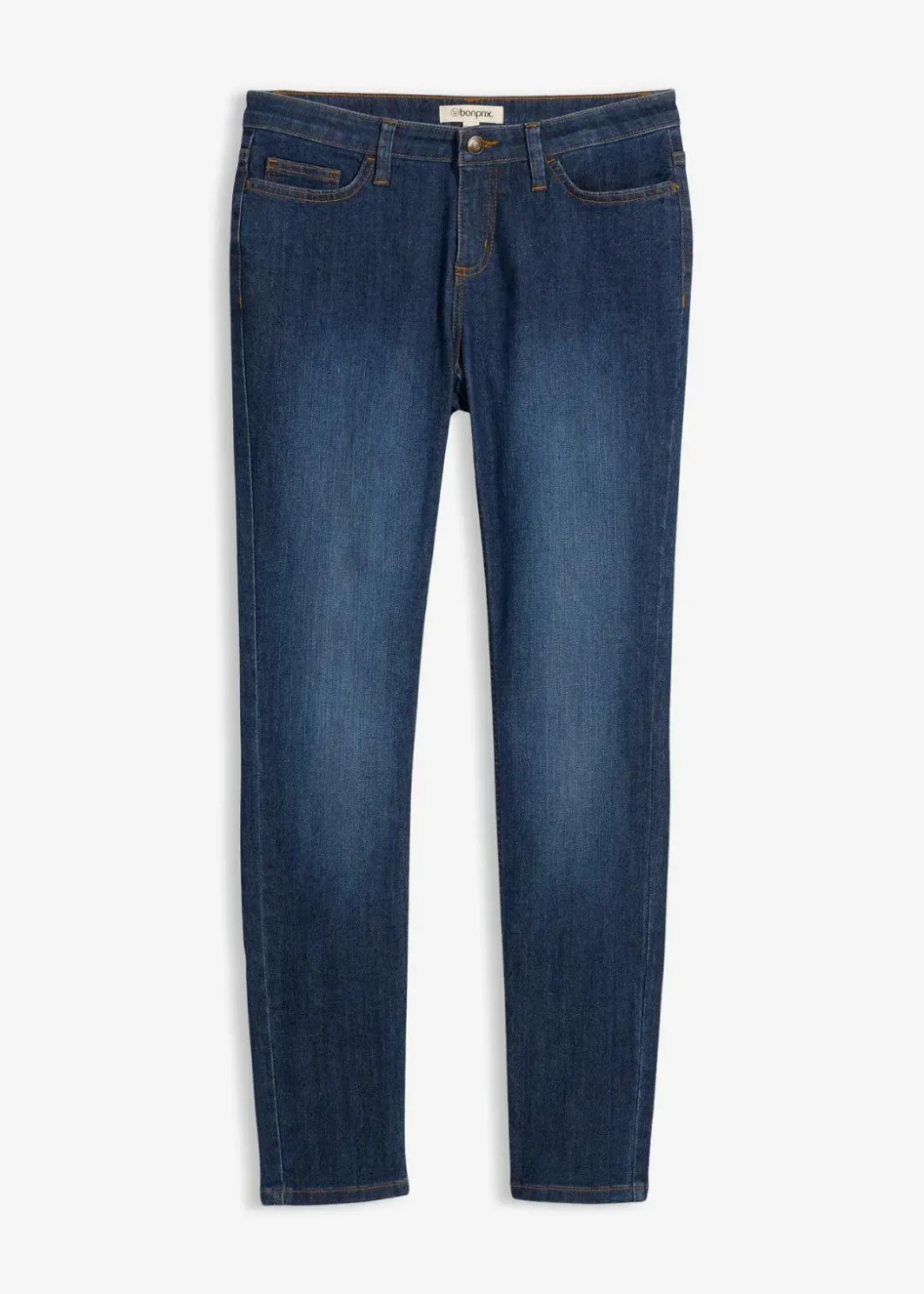 Damen bonprix Jeans|Kurzgrößen|Skinny Jeans Mid Waist, Stretch