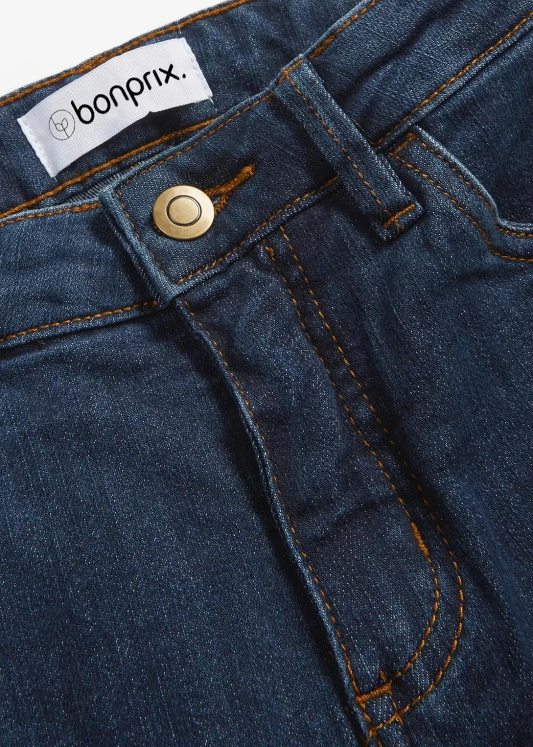 Damen bonprix Jeans|Kurzgrößen|Skinny Jeans Mid Waist, Stretch