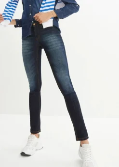 Damen bonprix Jeans|Kurzgrößen|Skinny Jeans Mid Waist, Stretch