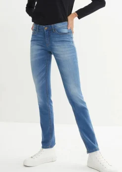 Damen bonprix Jeans|Kurzgrößen|Skinny Jeans Mid Waist, Stretch