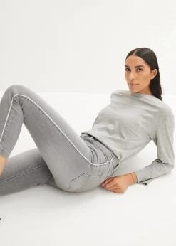 Damen bonprix Jeans|Kurzgrößen|Skinny-Jeans High Waist, 7/8 Komfort-Stretch