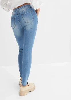 Sale Skinny-Jeans Mid Waist, cropped Damen Jeans