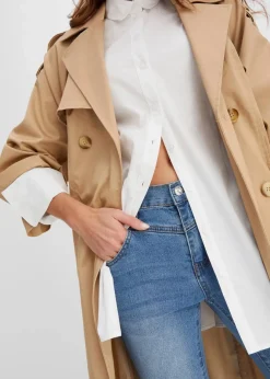 Sale Skinny-Jeans Mid Waist, cropped Damen Jeans