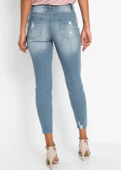 Damen bonprix Jeans|Skinny-Jeans Mid Waist, Stretch