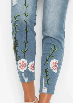 Damen bonprix Jeans|Skinny-Jeans Mid Waist, Stretch