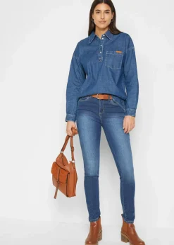 Clearance Skinny-Jeans Mid Waist, Stretch Damen Bekleidung·Shirts & Tops|Jeans